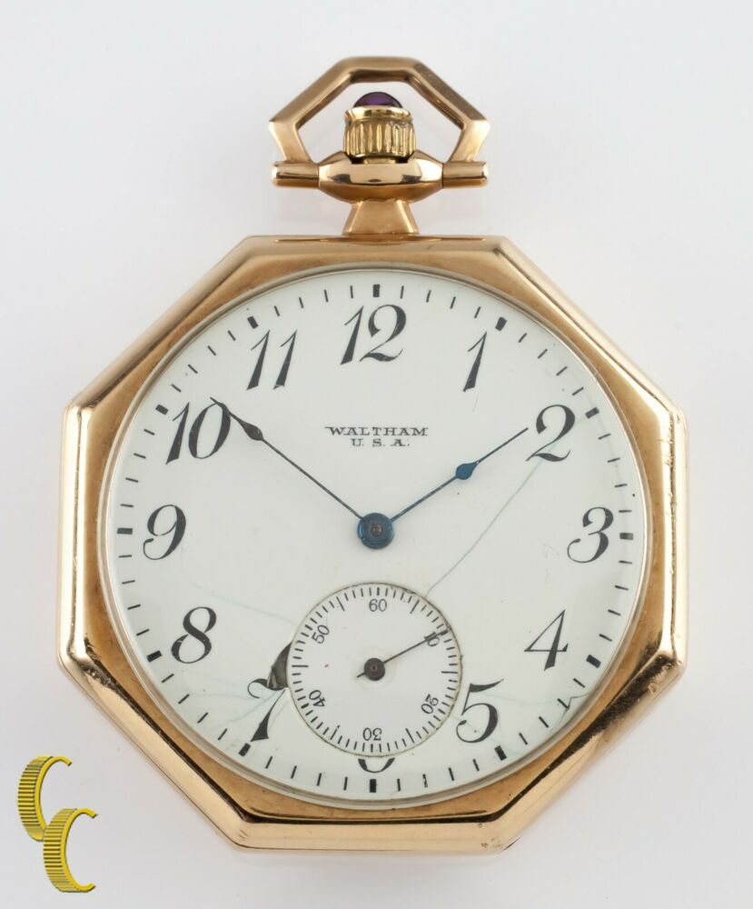 how to open waltham pocket watch